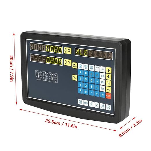 2/3 Axis Digital Readout and TTL Precision Linear Glass Scale DRO Encoder for Milling Lathe. Note:Display&Scales Sold Separately,Pls Select The Size Options! (2 Axis Digital Readout Display ONLY)
