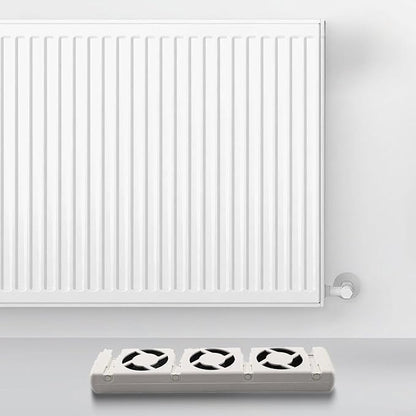 Smart Radiator Fan Heater with 3 Quiet Cooling Fans, Automatic Thermostat Control, Energy-Efficient Warm Air Circulation, Compatible with 50-120cm Radiators, Temperature Display(MXRV-01)
