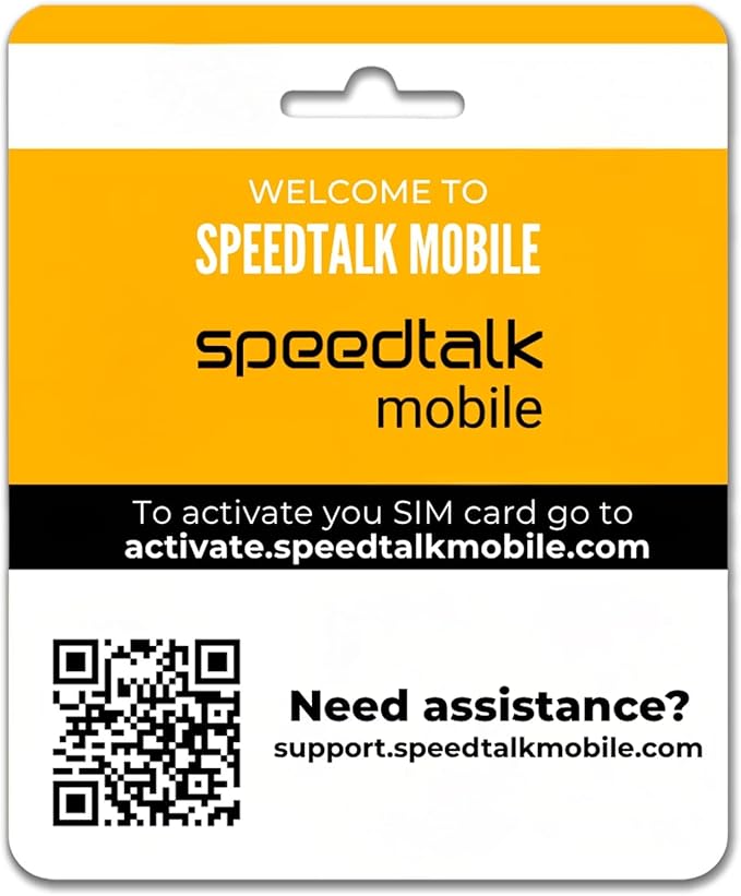 SpeedTalk Mobile GPS Tracker SIM Card Starter Kit | 3 in 1 Universal Simcard: Standard, Micro, Nano for Kids Senior Pet Car Fitness Activity 5G 4G LTE Tracking Devices | No Contract