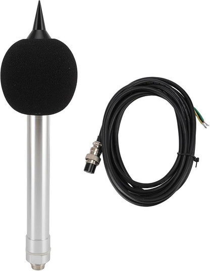Pilipane Noise Sensor Decibel Test Transducer Sound Level Sensor RS232 Output 30 130dB Measurement Range DC5V for Industrial Environmental Monitoring Aluminum Alloy Construction