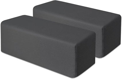 2 Pack Couch Arm Rest Pillow 6''x6''x20'' Faux Leatharie Armrest Cushion, High Density Foam Pillows, Removable & Washable Headboard Elbow Support for Armchair Sofa Bed,Dark Gray