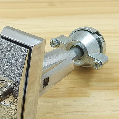 Zinc Alloy T-Type Cabinet Lock for Vending Machines,Water Dispensers Car Wash Systems,Salt Spray Tested 48H,Anti-Theft Screws,Secure T-Lock with 3 Keys,Silver