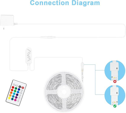 RGBWW Bluetooth LED Strip Lights, 32.8ft Tunable White 3000K to 6500K+RGB Led Light Strips, Music Sync Color Changing Indoor LED Rope Lights with App and Remote for Kitchen, Bedroom, TV