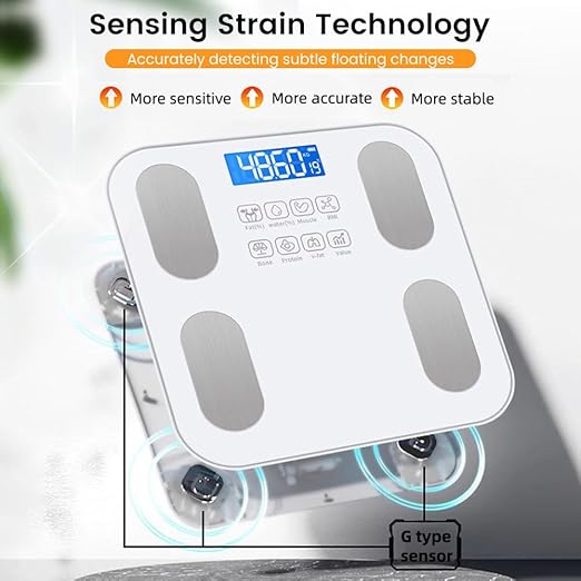 Scale for Body Weight and Fat Percentage,Digital Accurate Bathroom Smart Scale with Large Display,Eligible 13 Body Composition Analyzer Sync App