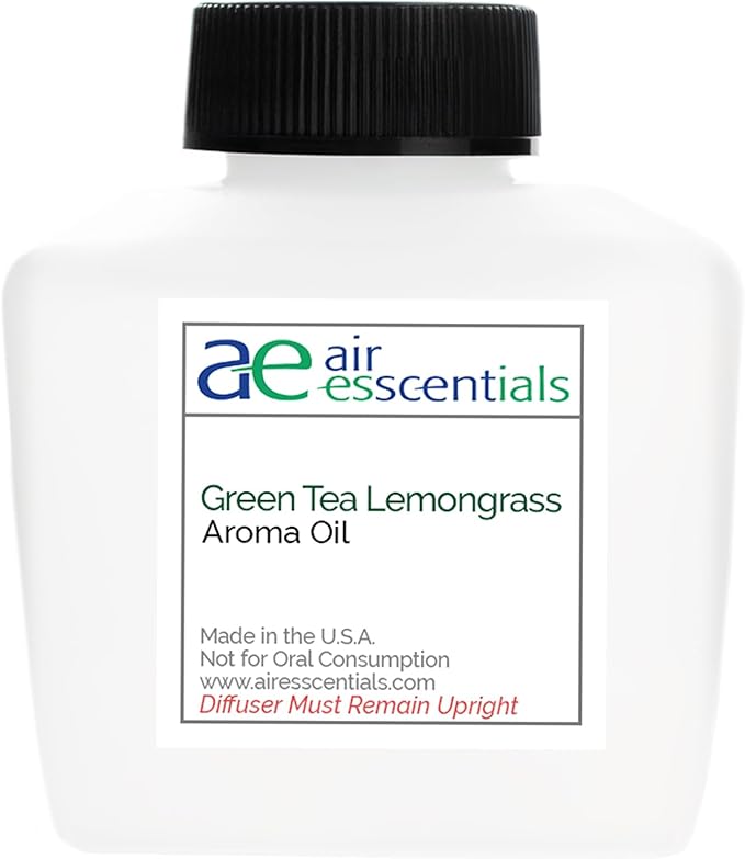 Green Tea & Lemongrass Aroma Oil & Diamond Smart Scent Air Machine - Sleek & Efficient Essential Oil Diffuser | Bluetooth App Control | Fresh Cut Pine & Fir | Refreshing Winter Forest Scent | 100mL