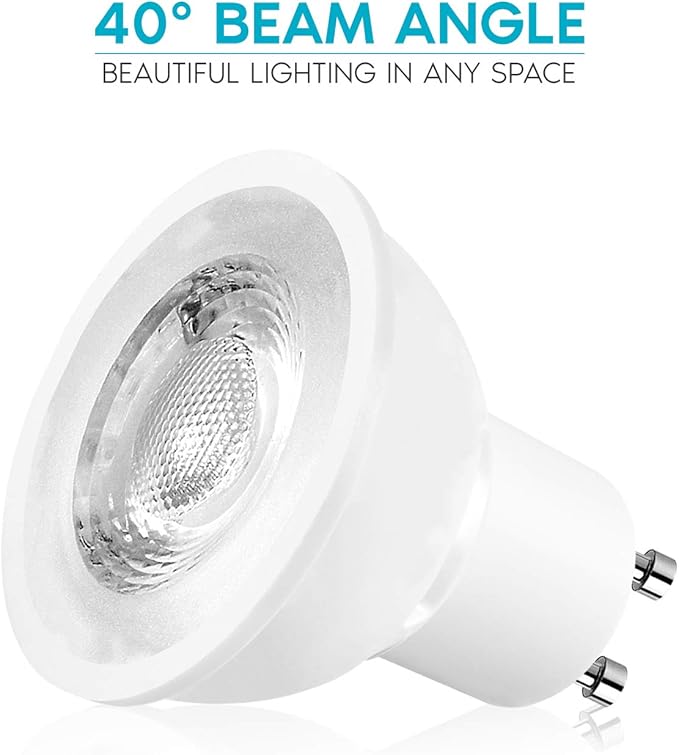 LUXRITE MR16 GU10 LED Bulbs Dimmable, 50W Halogen Equivalent, 2700K Warm White, 500 Lumens, 120V Spotlight LED Bulb GU10, Enclosed Fixture Rated, Perfect for Landscape or Home Lighting (16 Pack)