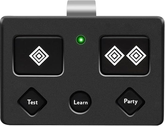 for Ghost Controls AXS1 AXP1 Remote Transmitter,5-Button Remote Transmitter for Automatic Gate Openers, Partymode, Compatible with Ghost Controls Single/Dual Control Opener Systems (AXS1 1Pack Black)
