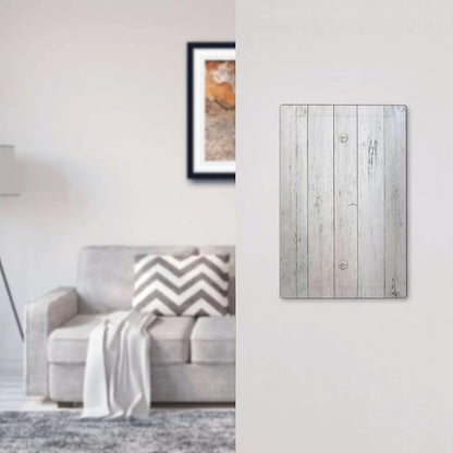 Rustic White Grey Wood Grain Light Switch Cover Plate 1 Gang No Device Blank Decorative Switch Plate Electrical Wall Plates Faceplate for Bedroom Bathroom Decor