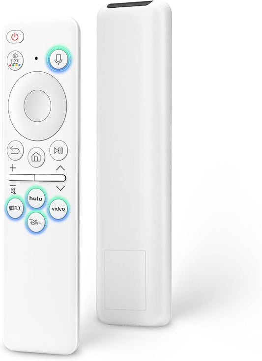 Rechargeable Voice Remote for Samsung Smart TVs, Replacement for 2021–2025 Samsung TV Remote Control with Voice Search. 2-Year Warranty.