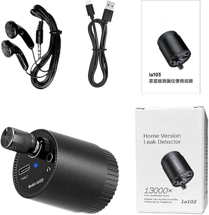 Water Leak Detector, Smart Home Monitoring Device, Underground Leak Sensor for Basement and Kitchen Use, Compact Design, Fast Alert System, Safety Tool for Bedrooms, Laundry, and Apartments