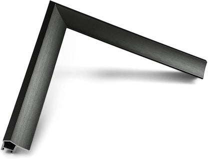 Graphite Prismatic 75" Alloy Deco TV Frame - Compatible ONLY with Samsung The Frame TV and Pro TVs (Fits 2021-2025, LS03A, LS03B,LS03C,LS03D,LS03FA,LS03FW)