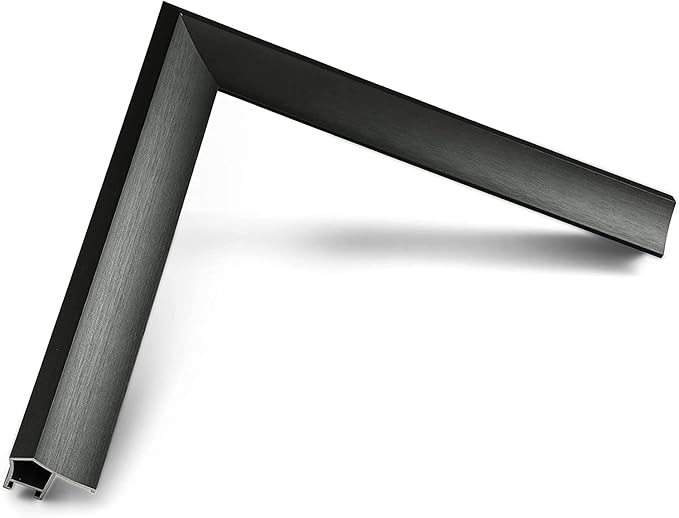 Graphite Prismatic 3" Color Chip Alloy Deco TV Frame (32",43",50",55",65",75",85") Compatible ONLY with Samsung The Frame and Pro TVs (Fits 2021-2025, LS03A,LS03B,LS03C,LS03D,LS03FA,LS03FW)