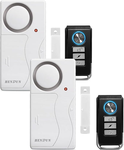 HENDUN Updated Door Alarm for Home Security,Pool Alarm for Kids Safety, House Security Sensor,Door Chime with Delay,Wireless Doorbell Ring When Opened (1)