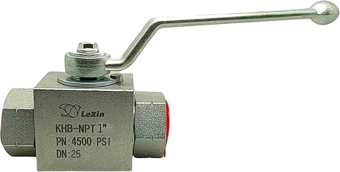 LX Hydraulic High Pressure Ball Valve 1" NPT 4650PSI Hydraulic Valve Shut-Off KHB Hydraulic Ball Valve
