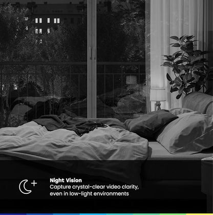 Chamberlain myQ Smart Indoor Security Camera – 1080p HD Video, Night Vision, Motion Detection, Wi-Fi, Two-Way Audio, Smartphone Control, 2 Pack