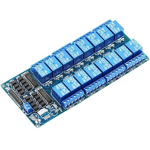 16 Channel 5V Relay Module with Optocoupler Low Level Trigger Expansion Board for Raspberry Pi Arduino