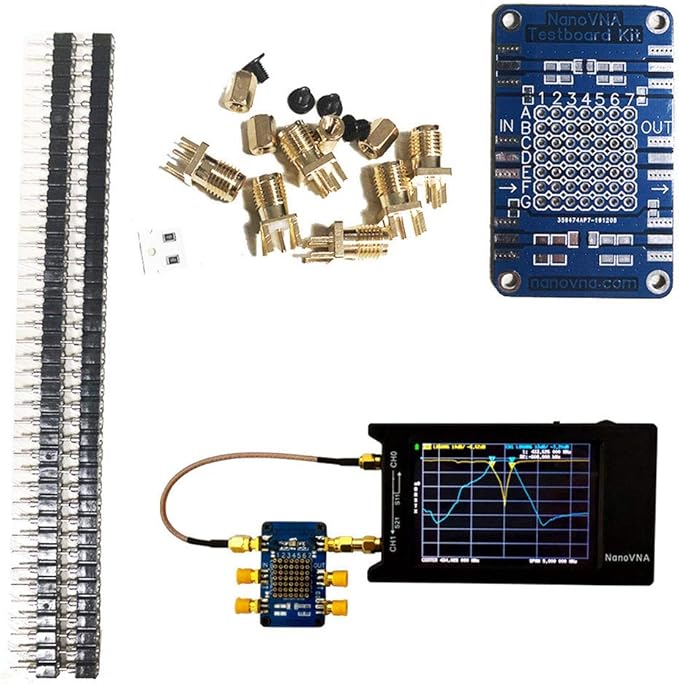 Precision NanoVNA Test Board Kit Analyzer Test Board VNA Demo Set Measurement DIP Parts Device Tool for Makita
