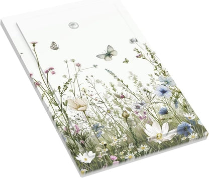 Colorful Wildflowers Daisy Plant Butterfly Floral Light Switch Cover Plate 1 Gang No Device Blank Electrical Wall Plates Faceplate Decorative Switch Plate for Bed Room Living Room Decor