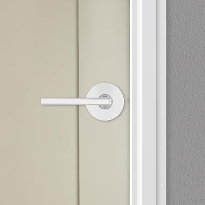 Kwikset Halifax Interior Passage Door Knob, Round Handle for Closet and Hallway Doors, Non-Locking Doorknob in Polished Chrome, with Microban Protection