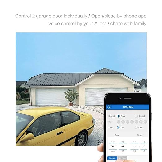 WiFi Wireless Smart Switch Relay Module for Smart Home 5V 5V/12V，Ba Applied to Access Control, Turn on PC, Garage Door (2CH WiFi Inching Relay)