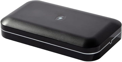 PhoneSoap 3 UV Cell Phone Sanitizer & Dual Universal Cell Phone Charger Box | Patented & Clinically Proven 360-Degree UV-C Light Sanitizer | Disinfects and Charges All Phones (Black)