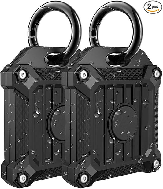 Tile Mate 2022 2024 Tracker Cover Anti-Scratch Waterproof Case with Keychain for Carabiner, Keys, Bags, Cat Dog Collar Holder