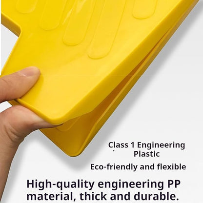 30 Pack Custom No Parking Sign - Personalized Portable Folding Board with Reflective, Writable Surface for Commercial Use (Yellow)