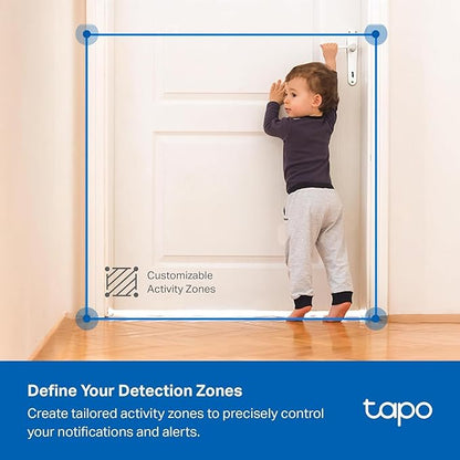 Tapo 2K 3MP Indoor/Outdoor Security Camera - Free Person/Motion/Cry Detection, Color Night Vision, IP65 Weatherproof, SD/Cloud Storage, Works w/Alexa & Google Assistant, HybridCam (2-Pack)