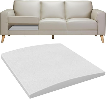Couch Cushions Support for Sagging Seat 20"X 20"Insert pads Supports Board Sofa Furniture seat Cushion Under Sag Repair, Curved High Density Foam Replacement for Sectional Loveseat Chair Gray Set of 1