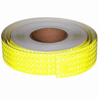 Fluorescent Yellow Reflective Tape Outdoor Waterproof 2 inch Wide, High Visibility Warning Safety Industrial Marking Tape (168 feet)