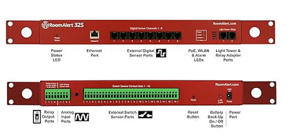 Room Alert 32S Proactive Secure Environment Monitor - Responder Bundle (Monitor Plus 18 Additional Sensors and Accessories)