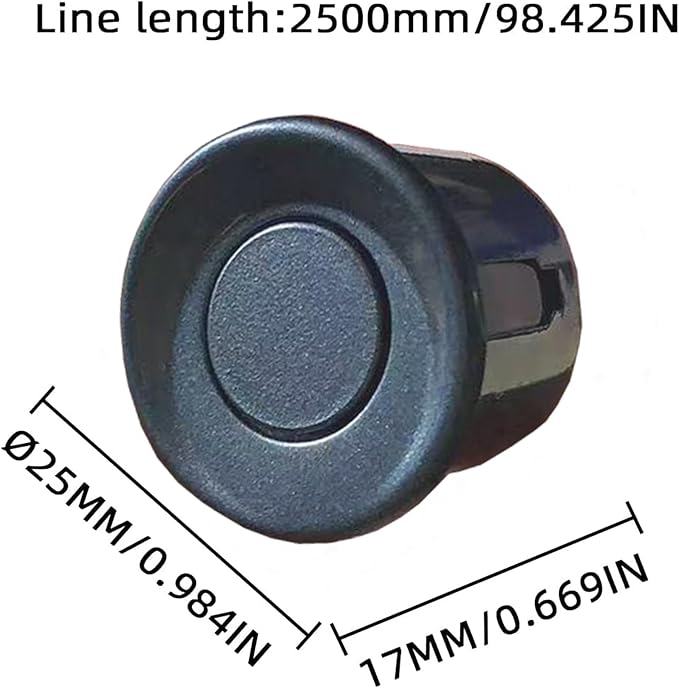 New Feature Rear Parking Sensor with Selectable Distance in Feet, Bidirectional Display Options, and Customizable Numeric Orientation And there are 18 color probes to choose from(Livid Grey)