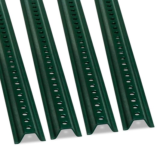 SmartSign U-Channel Sign Post, Medium Weight | 6' Tall Baked Enamel Steel Post - Pack of 4