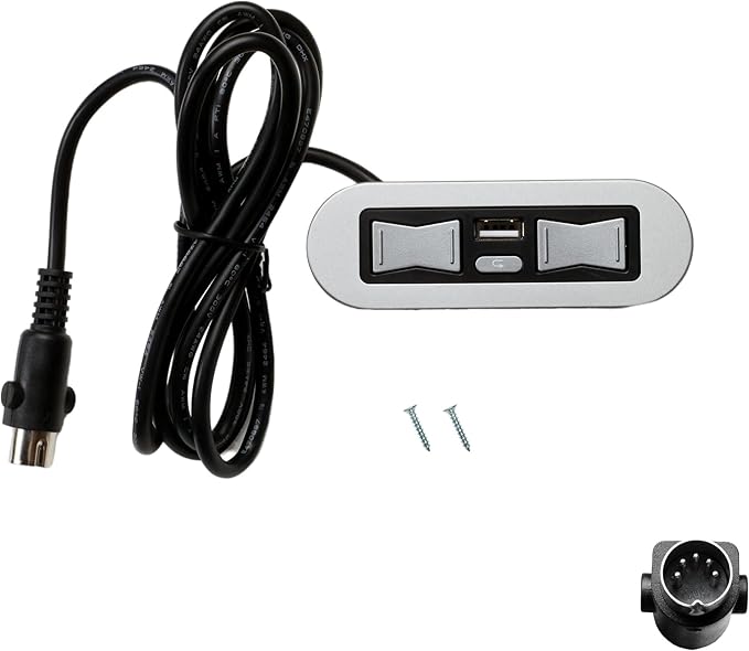 Uetmulik Power Recliner Lift Chair Emomo 5 Button 5 Pin Hand Control Model HX90HU Replacement with USB