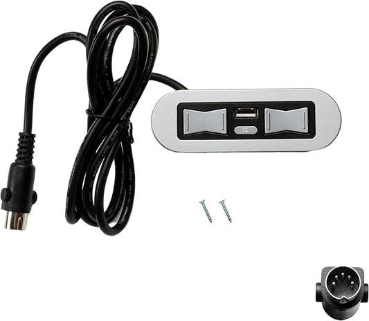 Uetmulik Power Recliner Lift Chair Emomo 5 Button 5 Pin Hand Control Model HX90HU Replacement with USB