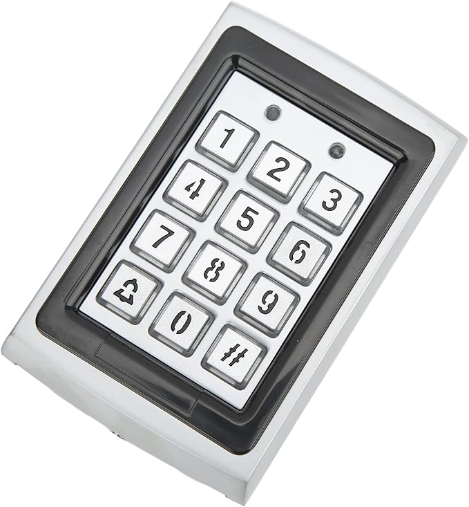 Door Access Control Machine Keyless Entry Pad Metal Shell , Smart RFID Reader Wired Garage Door Keypad Access Control System - Impact , Large Capacity, Ideal