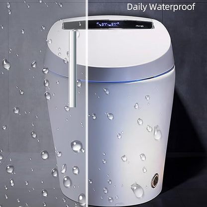 Smart Toilet with Built-in Bidet, Tankless Toilets for Bathroom, Instant Warm Water Sprayer and Dryer, Heated Seat toilet with LED Display