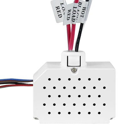 ENERLITES Ceiling Sensor Low Voltage Power Pack for Low Voltage Sensor and Package, Self Contained Power Supply Relay System 120~277V AC to 24V DC, MPP-24, New Model, White