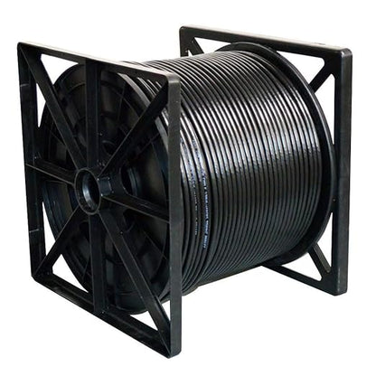 Dripstone CAT6 Direct Burial Ethernet Cable 23AWG Solid CCA UTP, Waterproof HDPE Insulated, Polyethylene (PE) Jacket for Indoor/Outdoor Installations (Black - 1000ft)