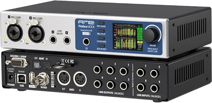 RME Fireface UCX II Desktop 20x20 USB Audio/MIDI Interface Bundle with Ferrofish Pulse8 AE 8x8 AD/DA Converter with ADAT