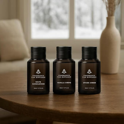 AromaPlan Scent Diffuser Oil Winter Collection- Luxury Fragrance Oil Diffuser-Home & Hotel Fragrance Oil -Non Toxic for Pet and Children-Made in USA-Gift Ready, 3 Pack/1.7 fl.oz, 50 ml Each