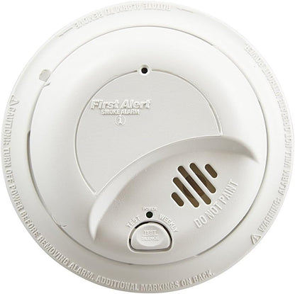 First Alert 9120B Smoke Detector, Hardwired Alarm with Battery Backup, 3-Pack
