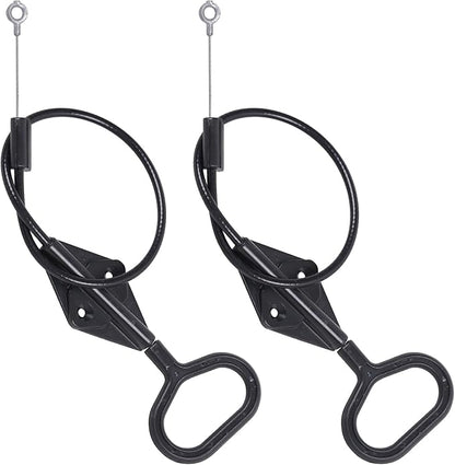 Recliner D Ring Handle Replacement for Recliner Adjustment and Maintenance Lazy Boy, Lazy boy Handle Cable, Release Cable Couch, with 3-inch Exposed Steel Wire O-end 2 Pack