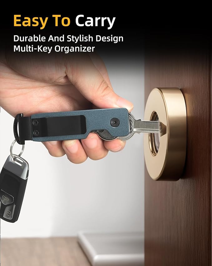 Keychain Key Holder Keychain Tile For Men/Women Key Finder Ring/Organizer for Car Keys Keyring Accessories 2-5 Keys