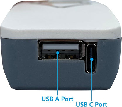 2 Button 5 Pin Remote Hand Control with USB A C Ports and Backlight for Lift Chair Electric Sofa Power Recliner Parts Replacement Controller Handset