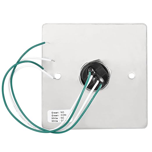 Push to Exit Button for Door Access Control Big Press Button IP68 Waterproof 304 Stainless Steel Shell NO/COM Output
