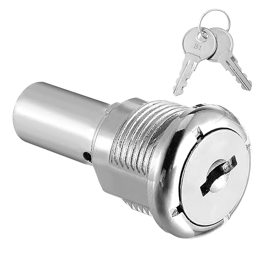 PRETYZOOM 1 Set of Lock and Keys for Game Machine Replacement Vending Machine Lock Assembly Secure Metal Latch for Snack Soda Vendor