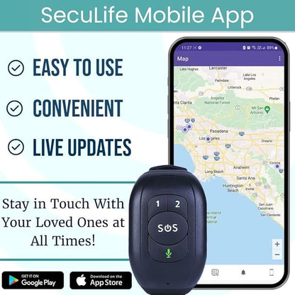 Seculife Seculife SOS Wristband – Elderly Life Saving Fall Alert System, Emergency Call Button, Assistive Speakerphone, GPS Tracking, Seniors Dementia, Alzheimer’s, 24/7 Medical Monitoring