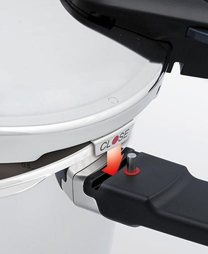 Fissler Vitaquick Premium Pressure Cooker Set, 6.3 Quart and Glass Lid