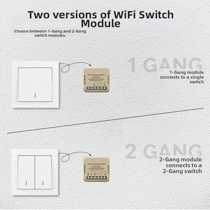 Smart Switch Matter WiFi Module Compatible With Smart Things Retrofit Dual Control Remote Operation